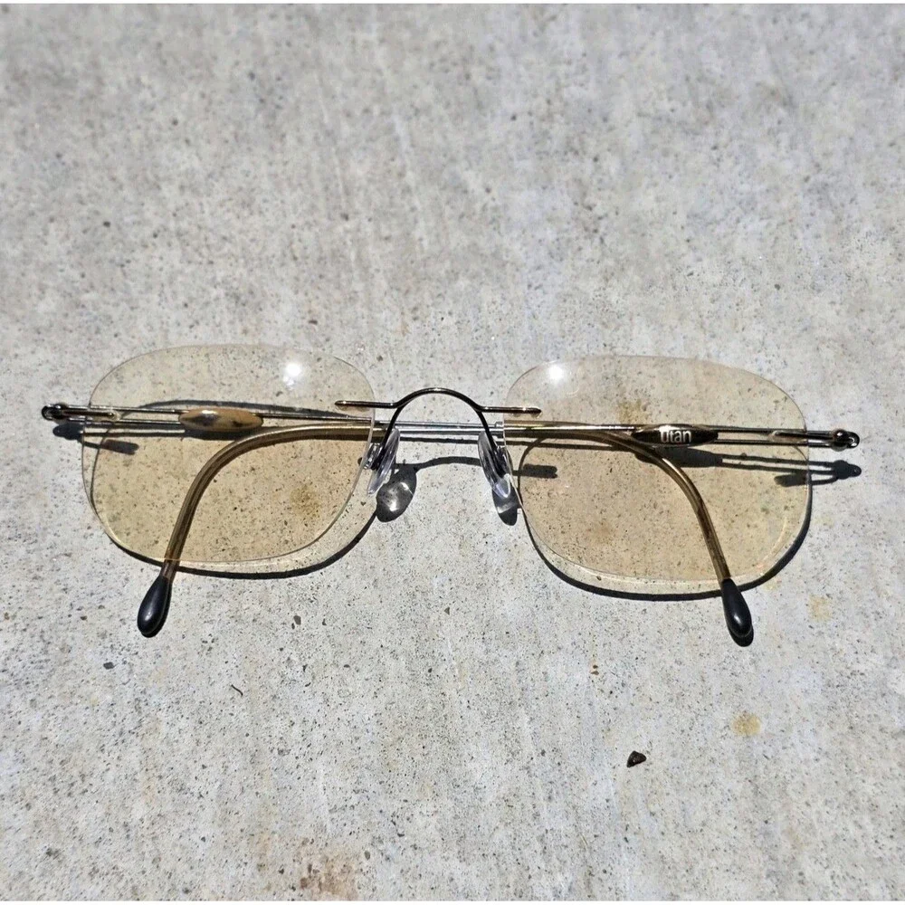 Silhouette Unisex Titanium Silver Gray Rimless Eyeglasses Frames Lightweight